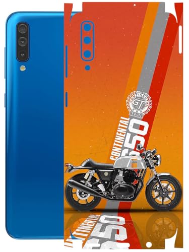 Image of AtOdds - Full Body Back Screen Guard Protector Film - Lamination Wrap Skin Sticker Compatible with Samsung Galaxy A50 | Scratchproof Matte Finish (Bullet)