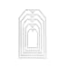 Fyore Cutting Dies Stencil 5 Pcs Rectangle Metal Mould for DIY Scrapbooking Album Paper Craft Card Making (5 Pcs Rectangle)