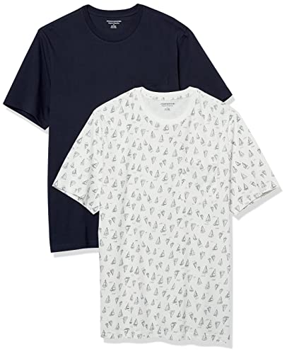 Image of Amazon Essentials Men's Short-Sleeve Crewneck Pocket T-Shirts, Pack of 2