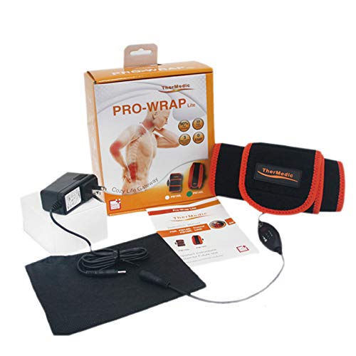 TherMedic Far Infrared Heating Brace with Heating/Thermal Pad for CTS, Muscle Strain, Neck,Shoulder, Low Back, and Truncal Pain (PW140L), Orange, 19.2 Ounce