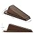 Crosize Door Stoppers for Floor Rubber Door Stop Wedge, Door Gaps and Prevent The Lock-Outs,Floor Sturdy Stackable Door Stop for Carpet Heavy Duty Door (3 Pack, Brown)