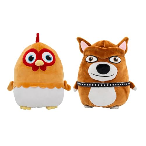 BANDAI Peluche Reversible 2 en 1 La Granja de Zenón, Bartolito y Beto 25 cm, Peluche Suave Multicolor, Modelo PK34211