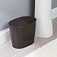 iDesign 93440EU Kent Badaccessoires, Ovaler Abfalleimer, Bronze