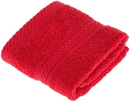 HOMESCAPES Turkish Cotton Face Towel Flannel Chocolate Very Soft and Absorbent, 500 GSM Heavy Weight for everyday Luxury