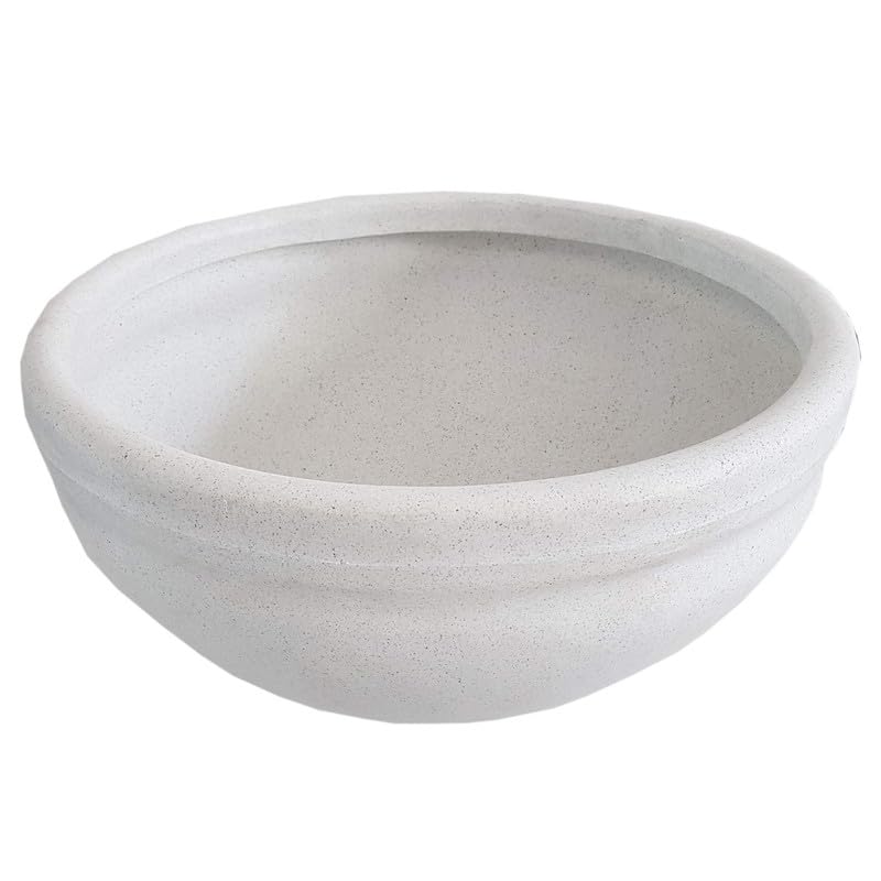 Opal Round Fiber Planter (Stone White)(Extra Big)(TCB 90)(Without Drainage Hole) || Pots for Plants || High Grade Polymer || Lightweight || Indoor-Outdoor || Non-Breakable Recyclable || Plant Directly (B0CW9YV48C) Amazon Price History, Amazon Price Tracker