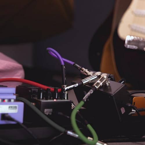 Cable patch Adam Hall 4 STAR set de 5 cables para pedalboard jack angular de guitarra y bajo 7