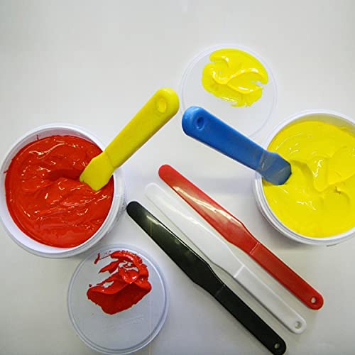 Hanze 5Pcs Screen Printing Plastic Ink Spatulas 1.2"Width Silk Screen Printing Shovel Ink Scoop 5 Colors For Silk Printing (1.2Width) #TOP5
