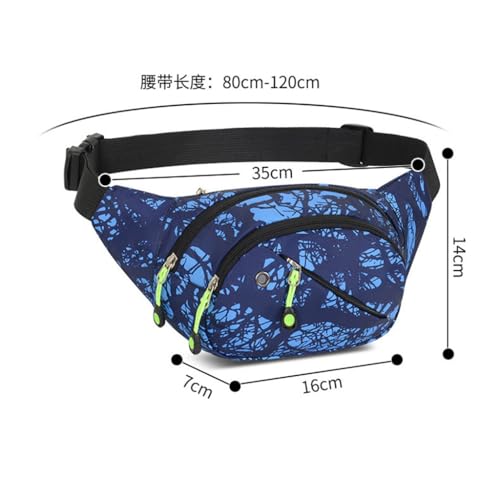Bolso de Cintura Impermeable JFDBGU Riñonera Multiusos con Ajuste Ergonómico 6