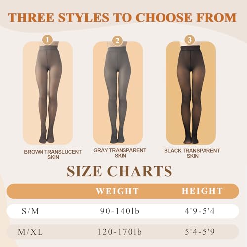 200D Thermal Opaque Winter Tights, Skin-Permeable, Slim Fit3