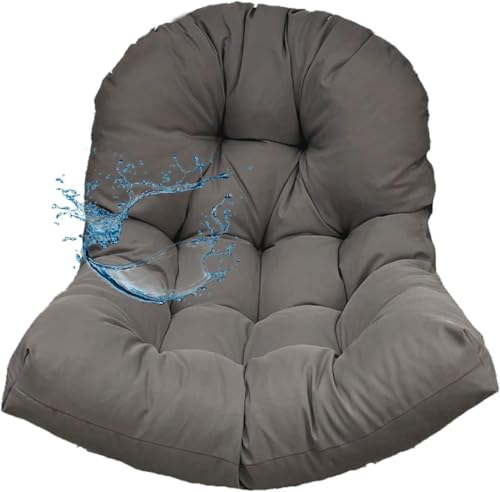 Cojín impermeable para silla de huevo, almohadilla gruesa y suave para uso en interiores y exteriores, ideal para colgar cestas y sillas de ratán