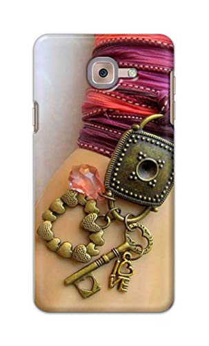Image of Girl Hand with Keychain Hard Back Case Cover for Samsung Galaxy J7 Max /Samsung On Max, SM-G615F / DS Back Cover -(J5) VNS2228