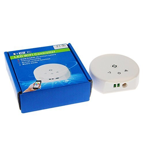 LED WIFI UFO Controller RGBWW 4CH4A DC12-24V for 5050 LED RGB/RGBW Strip Module Smart IOS & Android Phone Touch Control 16 Million colors DIY Music Mode Magic Home App