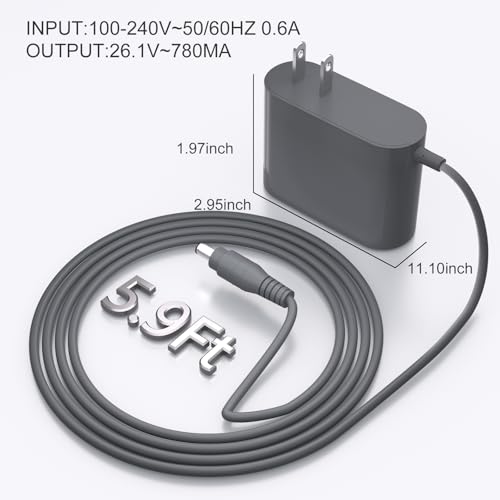 Image of 26.1V for Dyson Charger Replacement 205720-02 for V6 V7 V8 DC58 DC59 DC61 DC62 SV03 SV04 SV05 SV06 Cordless Vacuum 21.6V Battery