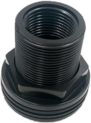 1" Bulkhead ABS Threaded x Threaded NPT Standard 2-Pair (4-Pack) NBR Rubber Gasket