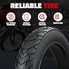 MEGHNA Fat Bike Tire 20 x 4.0 inch Electric Bike Fat Tire 20 inch Deep Arrow Grooves Foldable Replacement All Terrain Tire for Fat Snow E-Bike, Black, 20 inch-2 Pack, with Inner Tubes #1