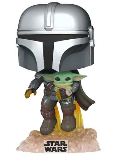 Pop Star Wars The Mandalorian Mando Flying with Jetpack Standard