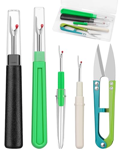 ZMAAGG Seam Rippers for Sewing 2 Big and 2 Small Stitch Remover Tools Thread Ripper with Thread Snips for Sewing and DIY Craft