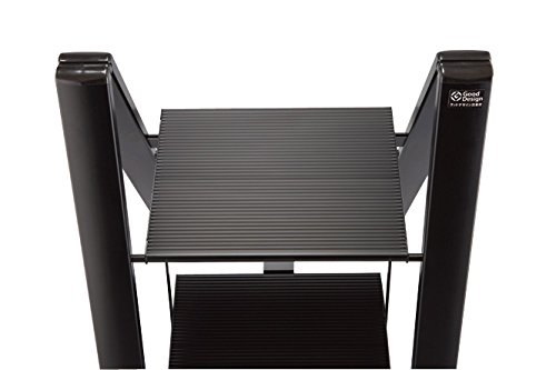 Hasegawa Ladders Slim Step Ladder, 3, Black