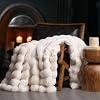 Manta Faux Fur Bubble Throw, 50"x60", Blanco Marfil miniatura 2