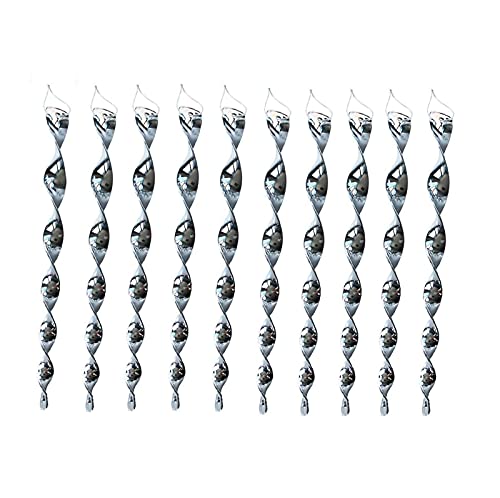 鳥よけ棒 10本セット 鳩よけ カラスよけ からす撃退 カラス対策 鳥害対策 駆除 防鳥 グッズ 農作物被害対策 鳩駆除 鳥系動物撃退 農作物被害対策 吊り下げ式 田畑 工場倉庫 果樹園 庭 軒先 超丈夫 キラキラ ガーデン用品 30cm