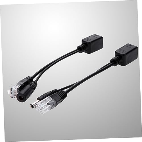 Kit Adaptador Splitter PoE 2pcs con Cable Injector PoE Compatible para Cámara IP y Router miniatura 3