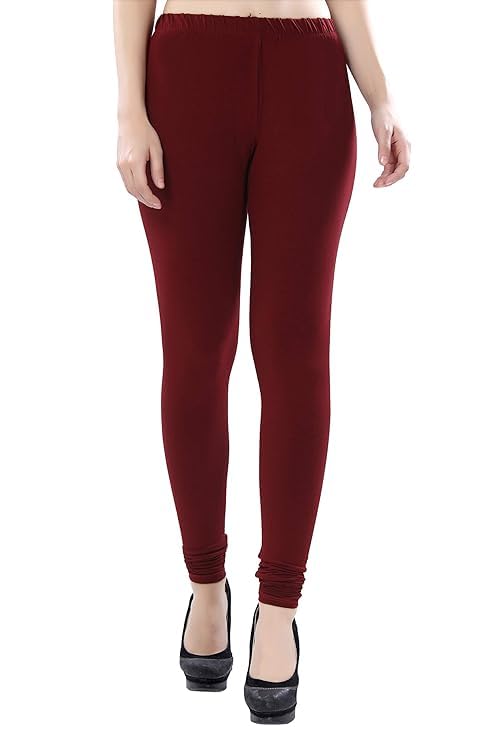 Women's/Girl 4 Way Cotton Lycra Stretchable Fabric Long Length Regular Churidar Leggings Pants for Women Pack of 1-image-45