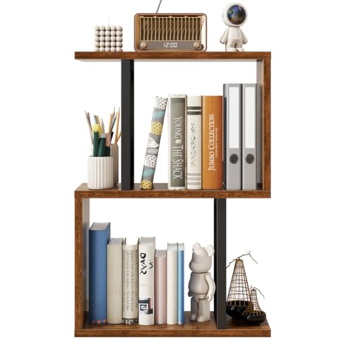 IBUYKE Estantería de Escritorio, estantería de Mesa de 3 Niveles, Organizador de Almacenamiento para Oficina/residencia universitaria, estantería de Escritorio sólida TMZ011H