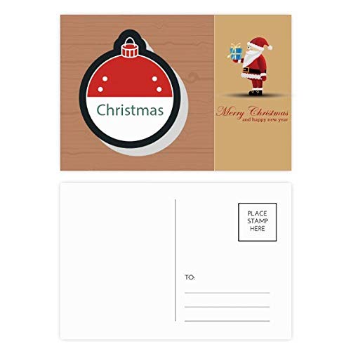 Cartes postales de Noël de style dessin animé avec le Père Noël lot de 20