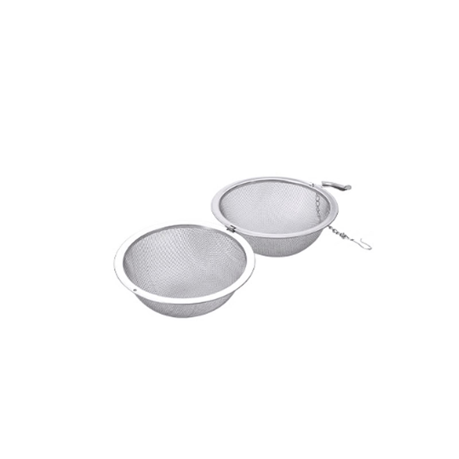 Sitko do herbaty 5 rozmiarów zaparzacz do herbaty ze stali nierdzewnej z blokadą kulki do herbaty sitko siatkowy zaparzacz filtr do herbaty sitka akcesoria kuchenne (4,5 cm)