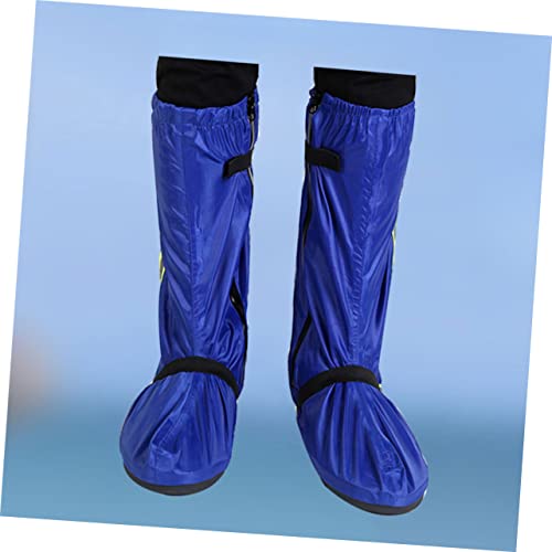 Cubrezapatos DOITOOL para hombre y mujer, cubiertas impermeables para lluvia y nieve, tela oxford azul, talla M miniatura 5