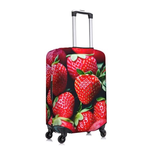 Fresh Strawberry Print Luggage Suitcase Cover Protector Luggage Washable Covers With Concealed Zipper3