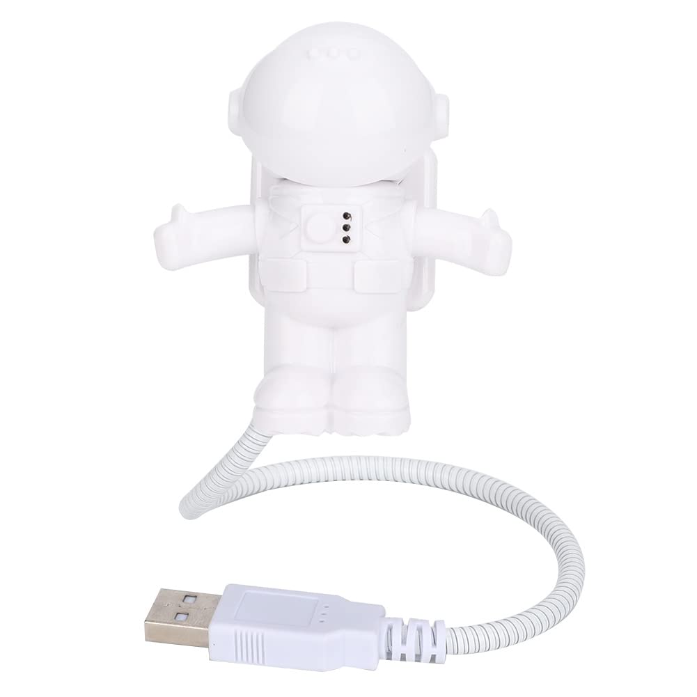 Spaceman Shape USB LED Night Light, Mini Flexible Computer L