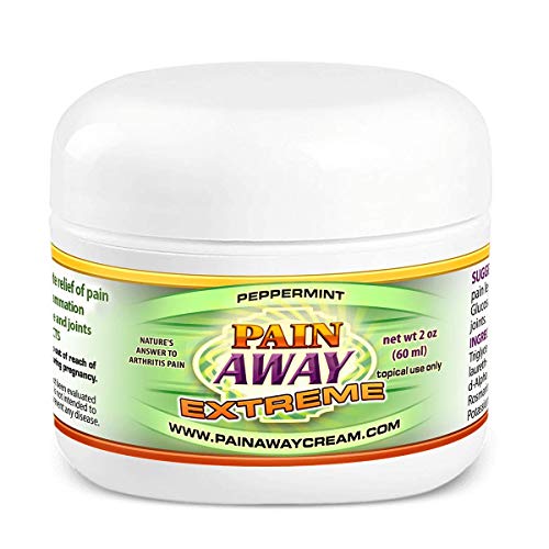 Pain Away Extreme Cream Peppermint - 2 oz - MSM Cream with Emu Oil for Pain Relief with Glucosamine Sulfate - Topical Anti Inflammatory Joint Pain Relief