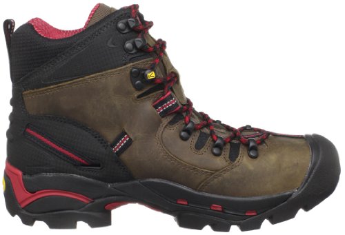 Keen Utility Men's Pittsburgh 6" Leather Waterproof Steel Toe, Raven/Yellow, 10 #TOP5