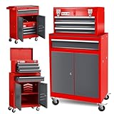 Aucun assemblage requis : notre emballage avec protections d'angle, panneaux en bois, mousse et cartons protège efficacement contre les dommages pendant le transport. Pour utiliser la boîte à outils, seuls des roulettes et des poignées sont nécessaires.