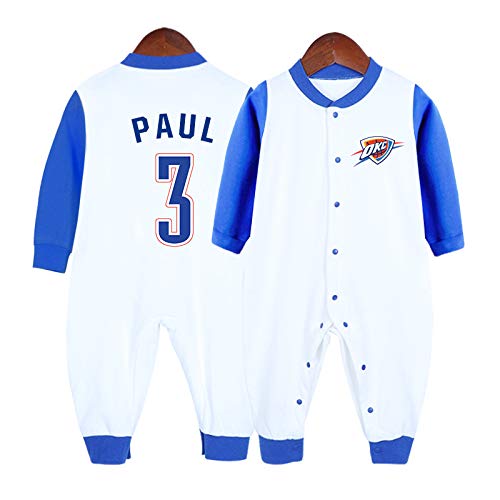 LDLXDRSports Fan Baby Creepers Rompers-Baby Basketball Jersey 0-15 Months Baby James Bryant Cardigan Jumpsuit