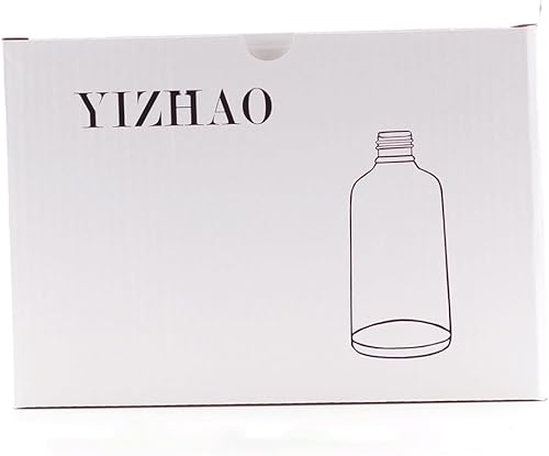 Miniatura 9 de YIZHAO Botellas de vidrio transparente de 1 oz, con pequeño aerosol de niebla fina, tapa de metal, recargable para aceite esencial, viajes,