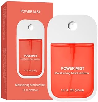 Power Mist Hydrating Hand Sanitizer Spray, Travel-Size 45ml/1.5 Fl oz Portable Cute Multi-Flavor Gentle Sanitizer for Adults (Watermelon flavor)