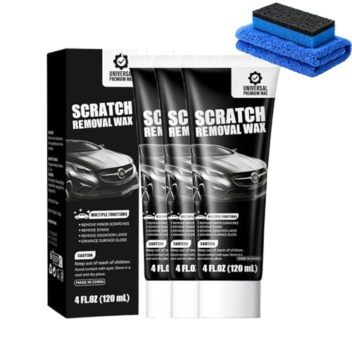 Cera Removedora de Rayones para Autos 120ml con Esponja y Paño miniatura 1