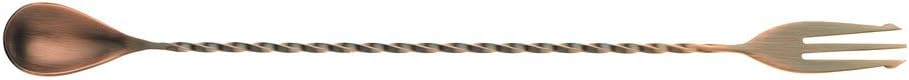 Barfly Bar Spoon, Fork End 12 3/8" (31.5 cm), Antique Copper