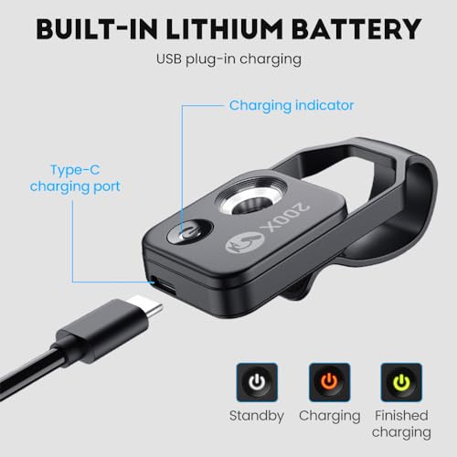 Microscopio HD de 200x para iPhone y Android con lente CPL accesorio portátil negro 5