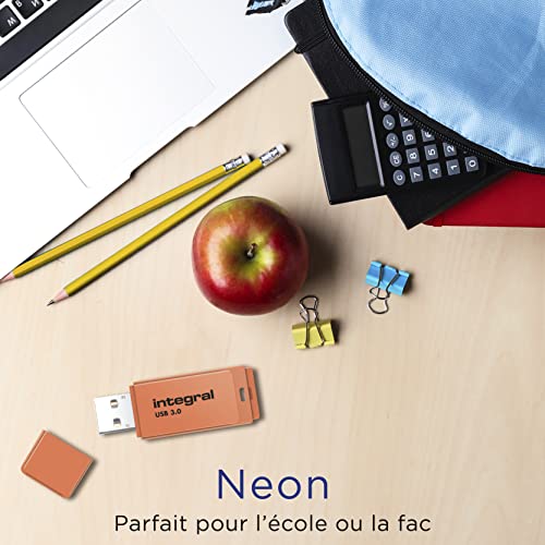 Clé USB 128GB Integral évitez la perte de données avec ce flash orange - 6