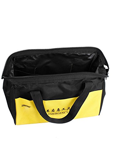Kit de emergencia para auto en bolso de nylon negro y amarillo miniatura 3