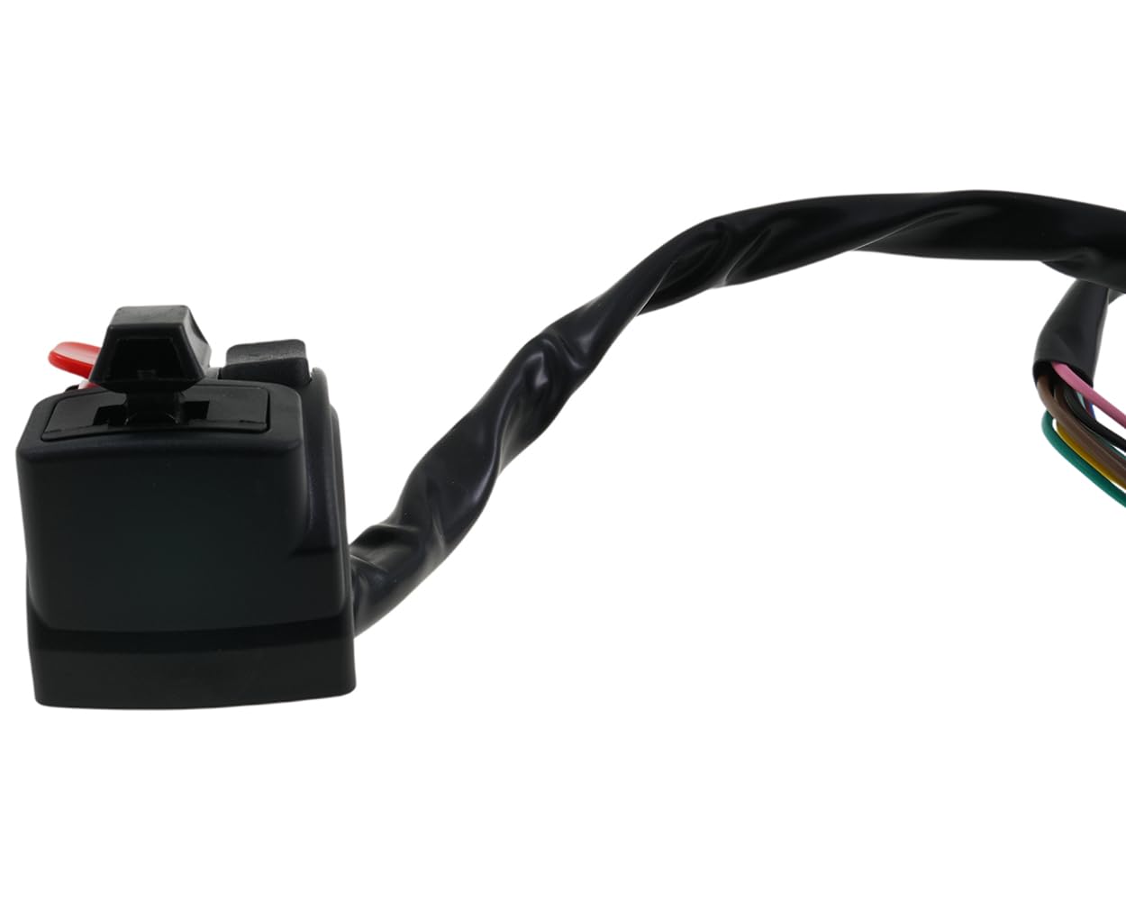 2EXTREME interruptor de manillar izquierdo 8 pines intermitentes/luces/bocina compatible con Derbi Senda, Aprilia RX SX 50 AM6 – unidad de conmutador negra