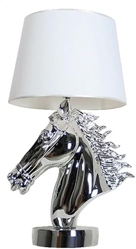 DFAEEKIYO Desk Lamp Fabric Modern LED, Adjustable Brightness Eye Caring Reading Light, USB Charging Portable Table for Bedroom(Silver)