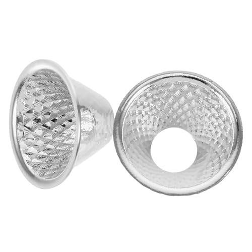 ORFOFE 2Pcs Reflector Cup for Flashlight High Efficiency Spotlight Replacement Ring Focused Lighting Accessory for Home Emergencies