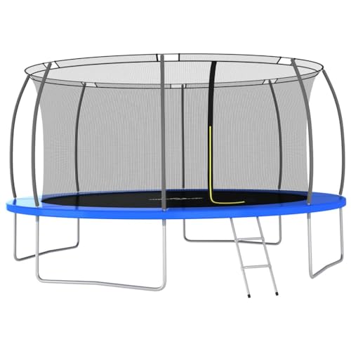 Vetnasa Cama elástica Redonda 460x80 cm 150 kg Juegos y Juguetes, Estructuras para Juegos al Aire Libre, Camas elásticas Azul 69,25 KG