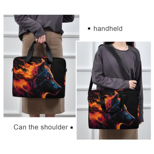 Bolsa de hombro compacta para portátil con bolsillo de accesorios 2