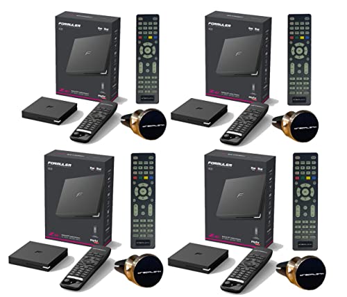 Package of 4 - Formuler Z10 Android 10 Dual Band 5G 2GB Ram 8GB ROM 4K + Extra Magnetic Car Mount + Extra Luminous Remote Control Pack of 4