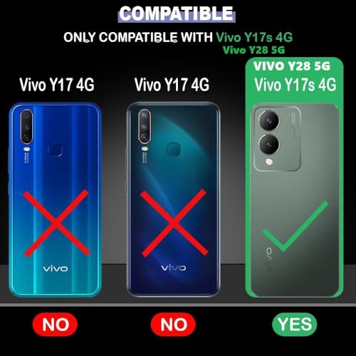 Image of Bintage Dual-Leather Mac Safe Design Phone Case| Soft Touch Finish | Full Camera Protectection Back Cover Compatible for Vivo V2310 / Vivo Y17s - White & Matelic Grey